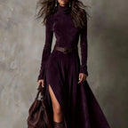 Long Stylish Dress With A BeltEuropean And American Fashion - DanaFashionstore
