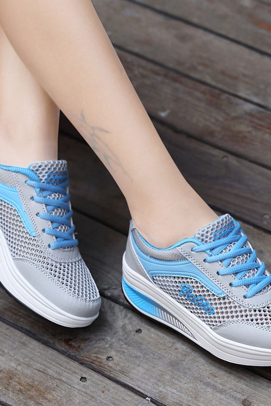 Women's thick-soled breathable casual shoes