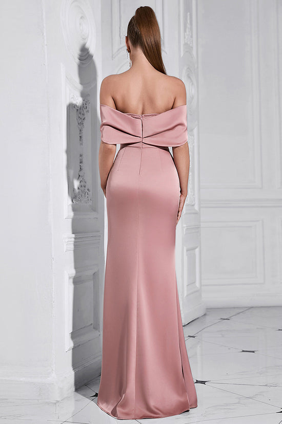 Elegant Off-the-shoulder Tube Top With Diamond Sitt Dress