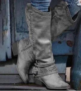 Martin boots, women's medium boots, Knights' boots - DanaFashionstore