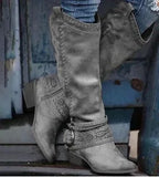 Martin boots, women's medium boots, Knights' boots - DanaFashionstore