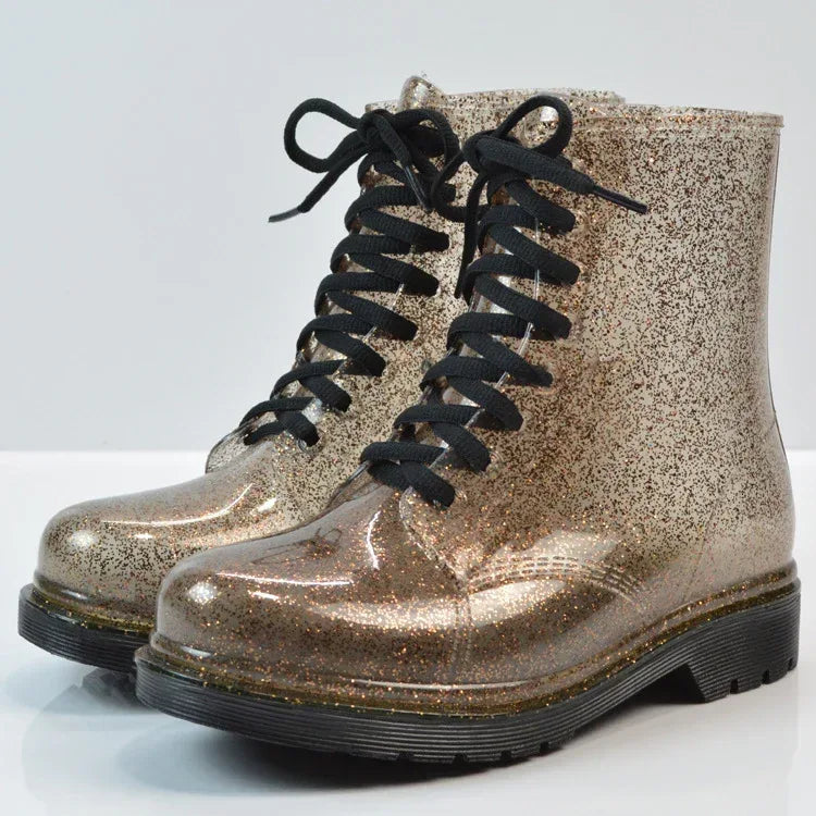 Transparent glitter rain boots - DanaFashionstore