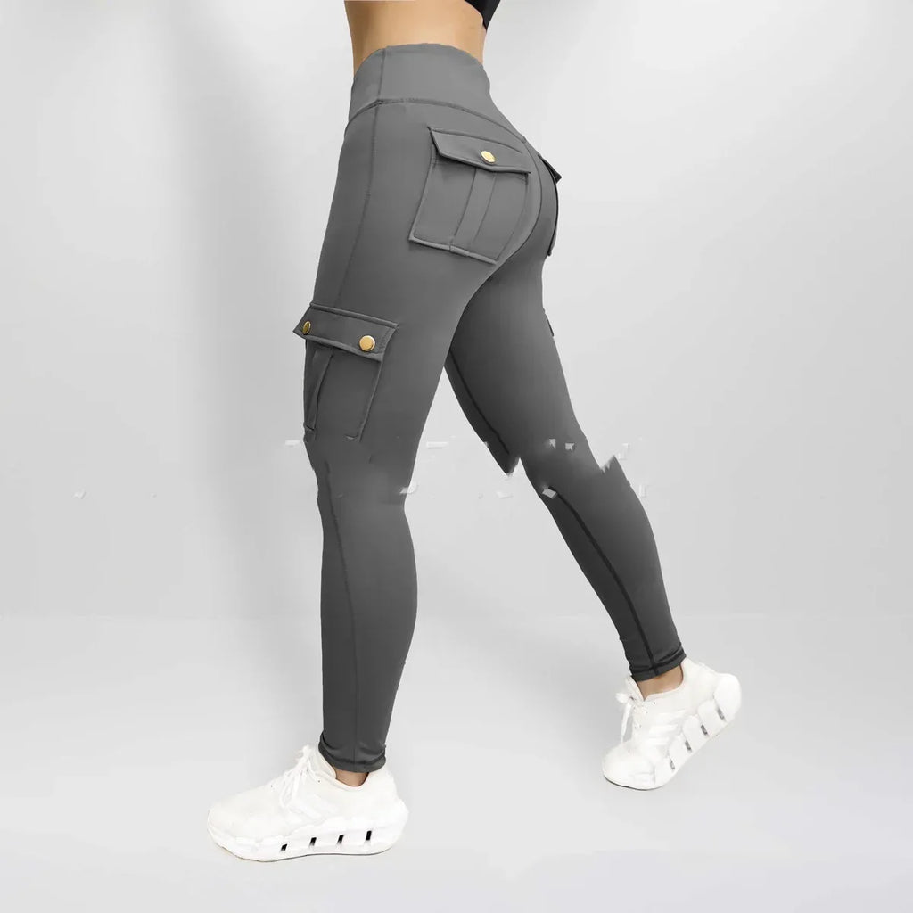 Workwear With Pocket Fitness Pants For Women High Elastic Tight - DanaFashionstore