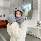 Ears Animal Hat Gloves Scarf - DanaFashionstore