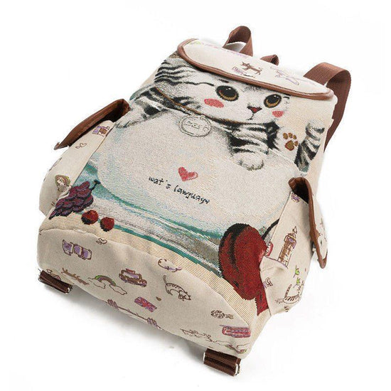 LOVELY CAT DRAWSTRING BACKPACK - DanaFashionstore