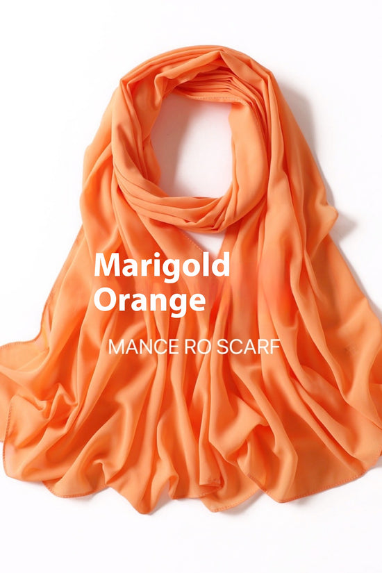 Pure Color Pearl Chiffon Scarf Headcloth Veil Chiffon Scarf