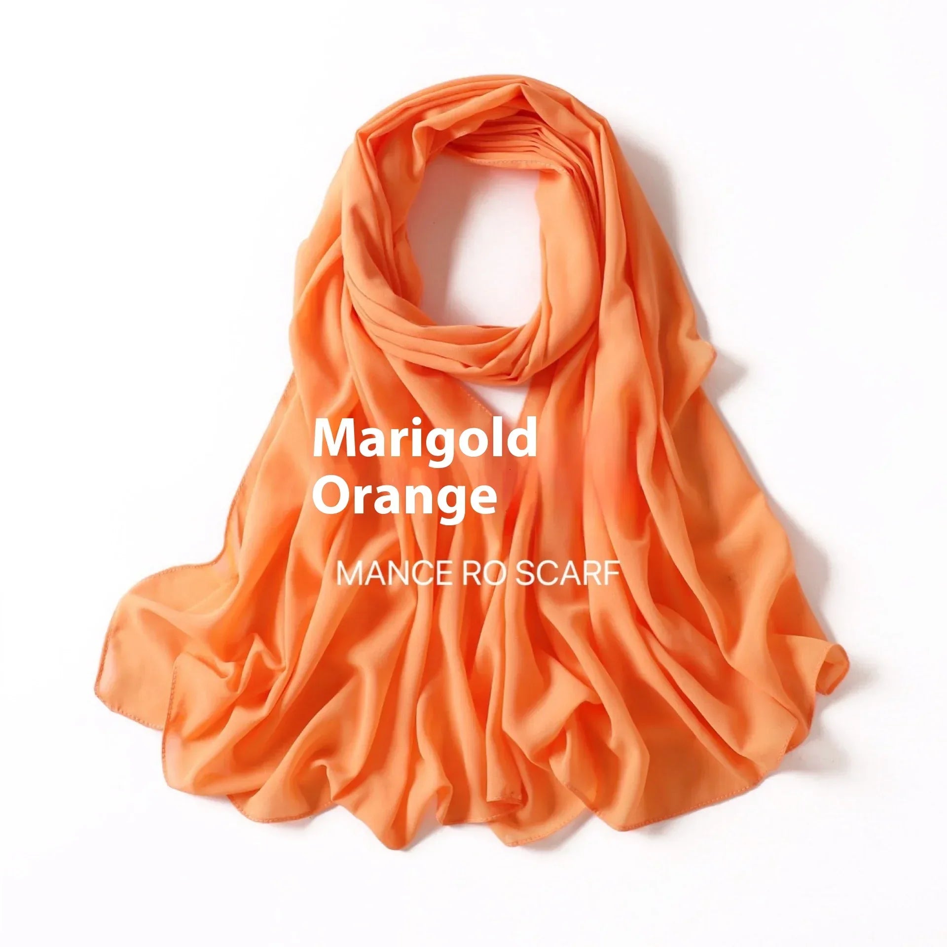 Pure Color Pearl Chiffon Scarf Headcloth Veil Chiffon Scarf - DanaFashionstore