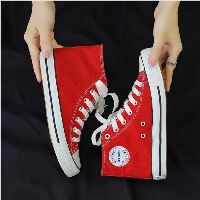 High-top canvas shoes - DanaFashionstore