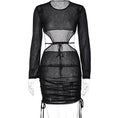 European And American Women's New Lace Up Hollow Sun Protection Dress
