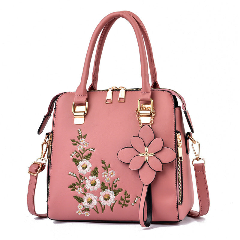 Fashion Flowers Embroidered Handbag Women Shoulder Messenger Bags - Dana Fashion