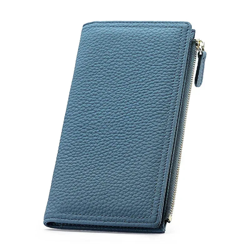 Women's Cowhide Anti-magnetic Anti-theft Long Wallet - DanaFashionstore
