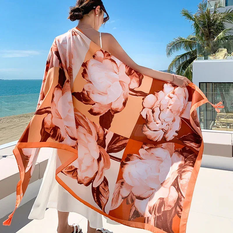 Sun-proof All-matching Shawl Beach Travel Dual-use Outdoor Beach Towel - DanaFashionstore