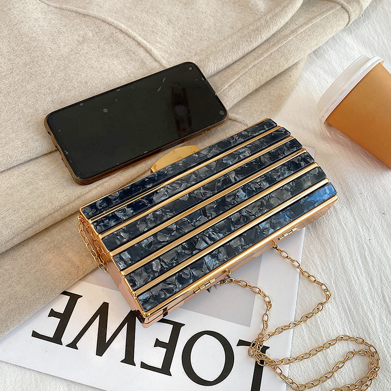 Women's High-end Patch Acrylic Evening Bag - Dana Fashion