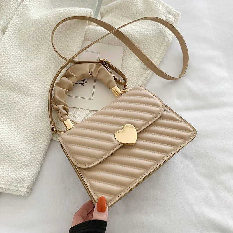 Women Handbags Fashion Chain Shoulder Bags With Love Metal Design - DanaFashionstore