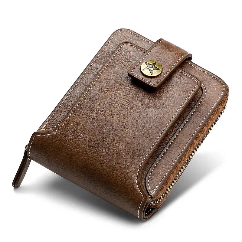 Men's Wallet Retro Horizontal Zipper Change - DanaFashionstore