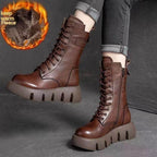 Fleece-lined Thick Cotton Mid-calf Women's Single Boots - DanaFashionstore