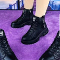 Spring And Autumn British Style Single Side Ankle Boots - DanaFashionstore