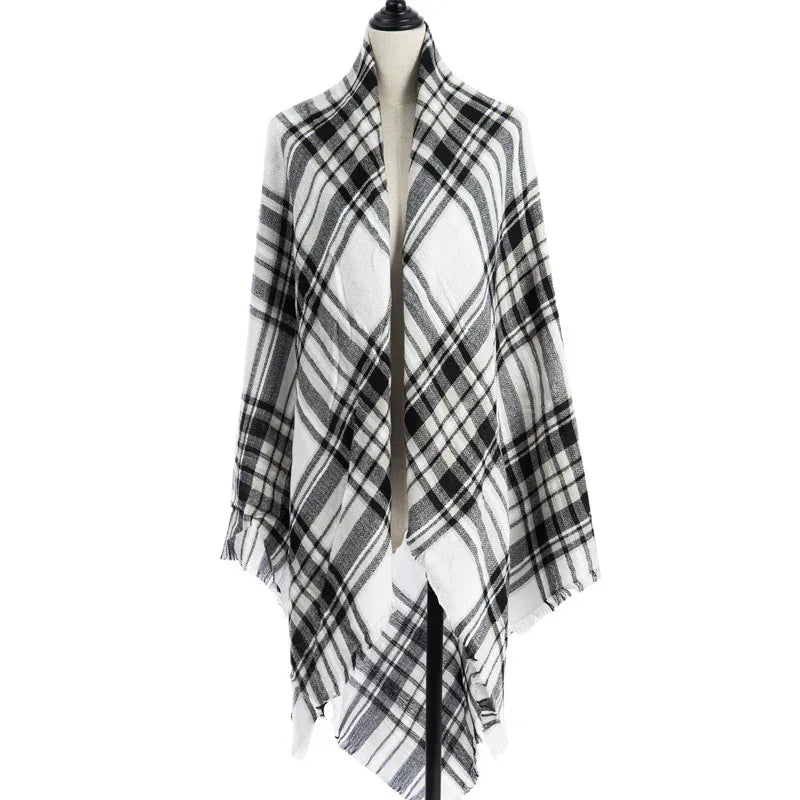 Women's Cashmere-like Plus-sized Double-sided Qicaigei Scarf Shawl - DanaFashionstore
