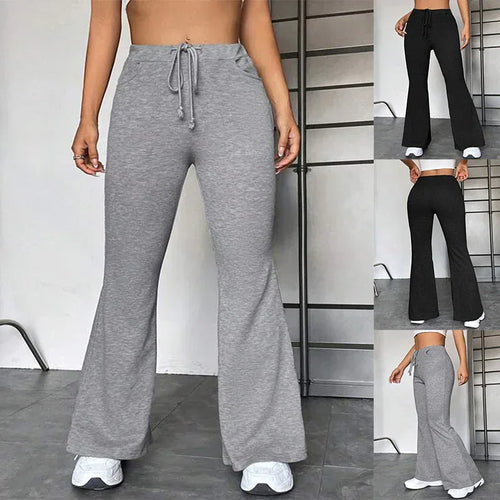 European And American Stitching Yoga Exercise Pants Outdoor Casual Flared Pants - DanaFashionstore