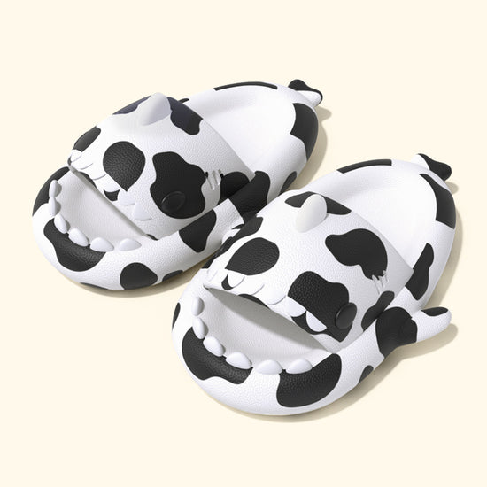Cow Shark Slippers Women Indoor Home Non-slip