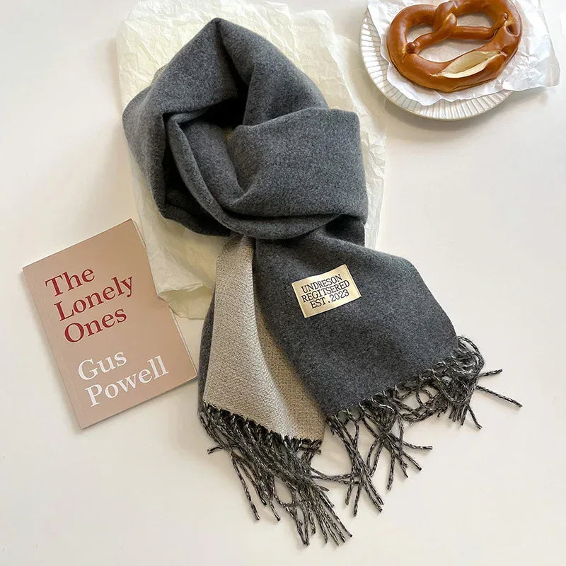 New Scarf Autumn And Winter Popular Color Matching Cashmere Scarf For Women - DanaFashionstore