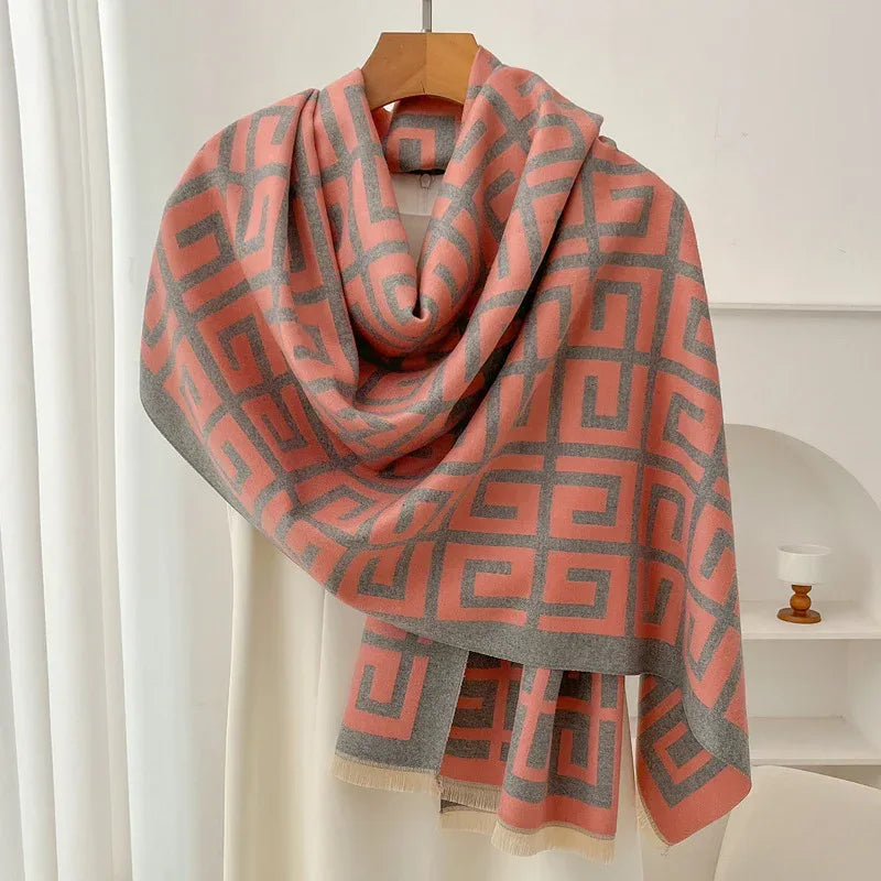 Retro High Sense Artificial Cashmere Scarf - DanaFashionstore