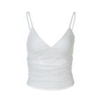 Mesh Slim Fit Patchwork Backless Camisole - DanaFashionstore