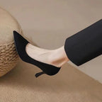 New Women's Shoes Workplace Work Shoes Black High Heels - DanaFashionstore