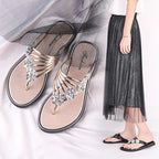 Flip-Flops Women's Slippers Diamond Rhinestones Phnom Penh Beach Shoes - DanaFashionstore