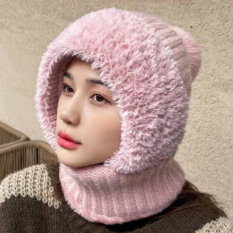Multifunctional Hat Scarf One-piece Hat Neck Protection Bandana Warm - DanaFashionstore