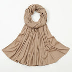 Women's Knitted Thread Cotton Striped Solid Color Scarf - DanaFashionstore