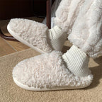 Women's Simple Japanese Style Thermal Cotton Slippers - DanaFashionstore