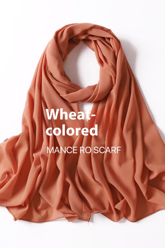 Pure Color Pearl Chiffon Scarf Headcloth Veil Chiffon Scarf