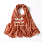 Pure Color Pearl Chiffon Scarf Headcloth Veil Chiffon Scarf - DanaFashionstore