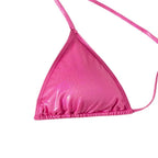 Pure Color Tied Beach Sexy Bikini Hot Spring Split Swimsuit Female Bikini - DanaFashionstore