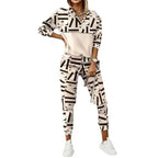 Women's Printed Long Sleeve Street Slim Fit Fashion Casual Suit - DanaFashionstore