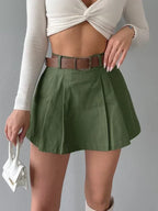 Women's Fashion Solid Color High Waist Skirt - DanaFashionstore