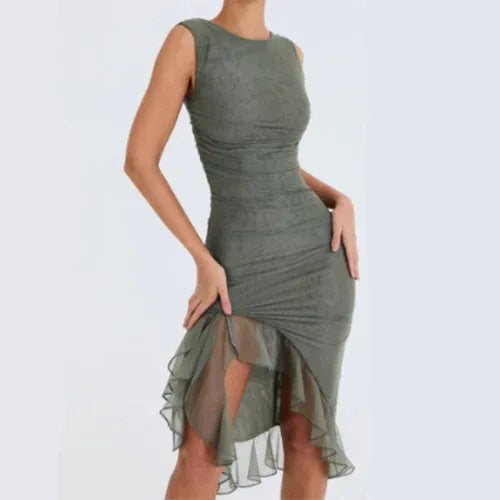Summer Slim Skinny Sleeveless Dress For Women Fashion Party Club Dresses - DanaFashionstore