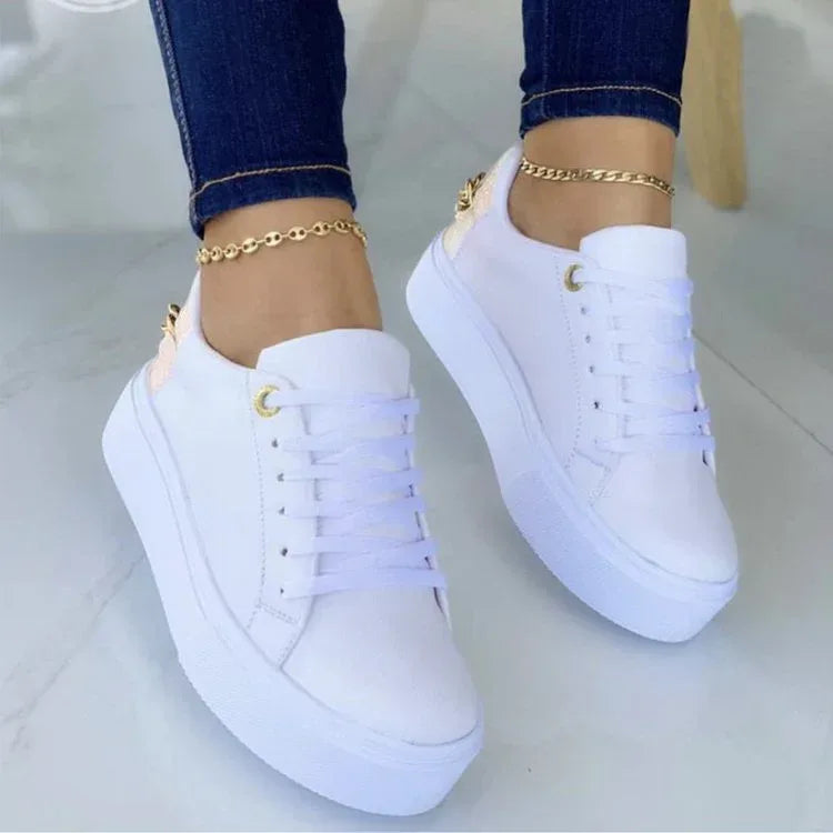 Sneakers Casual Women's White Shoes - DanaFashionstore