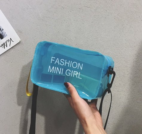 Transparent Square Fashion Trend Jelly Single Shoulder Diagonal Cross Bag - Dana Fashion