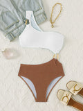 Color Contrast Patchwork Bikini Swimsuit Suit - DanaFashionstore
