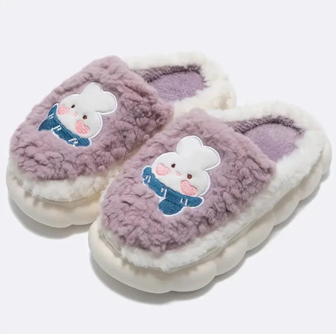 Thick Plush Cute Slippers Female Indoor - DanaFashionstore