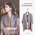 Women's Neck Warmer Office Blanket Cashmere-like Tassel Warm Scarf - DanaFashionstore