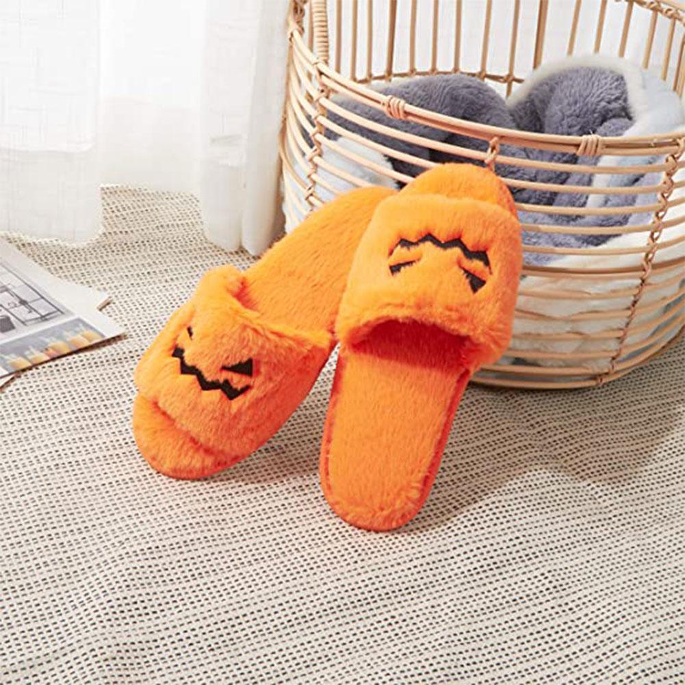 Halloween Women's Soft And Comfortable Plush Slippers Cosplay Shoes Furry Plush Slippers Kawaii Cute Shoes Home Slippers Halloween Dress Up Shoes - DanaFashionstore