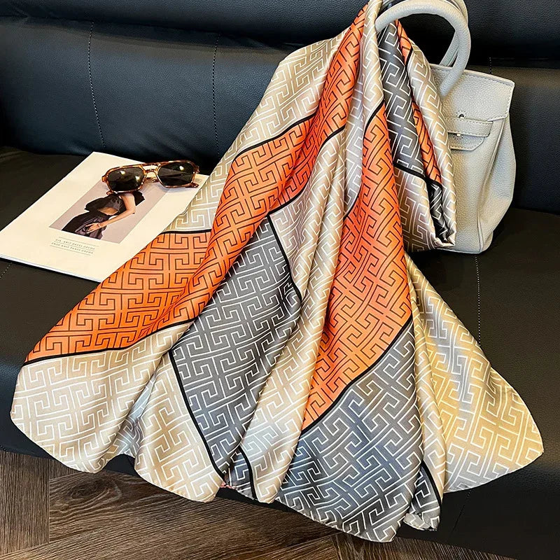 Elegant Emulation Silk Scarf Women's Spring And Summer Sun Protection Long - DanaFashionstore
