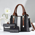 Crossbody Large Capacity New Son And Mother Canvas Contrast Color Handbags - DanaFashionstore