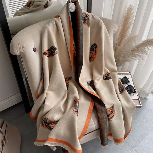 Cashmere-like Short Beard Tassel Thickened Warm Shawl Scarf - DanaFashionstore