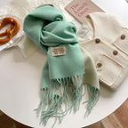 Double-sided Artificial Cashmere Scarf Women's Winter Warm Couple - DanaFashionstore
