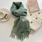 Double-sided Artificial Cashmere Scarf Women's Winter Warm Couple - DanaFashionstore