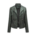 Women's Slim Leather Motorcycle Jackets 2026 - Short Biker Jacket - DanaFashionstore